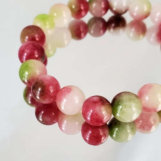 込み★20★天然石★ウォーターメロン!ブレスレット★10mm★ < 女性アクセサリー/時計 込み★20★天然石★ウォーターメロン!ブレスレット★10mm★ < 女性アクセサリー/時計の