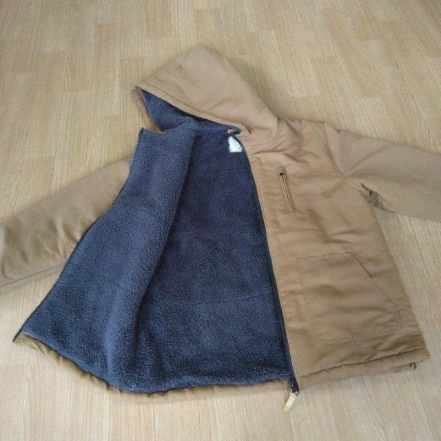 リバーシブルボアジャケット 160 茶系 ikka < ブランド  リバーシブルボアジャケット 160 茶系 ikka  < ブランドの