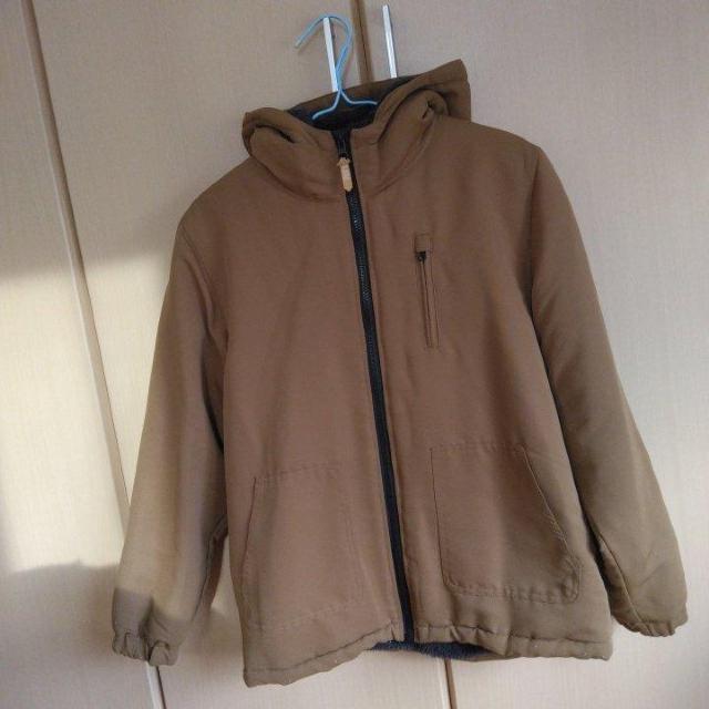 リバーシブルボアジャケット 160 茶系 ikka < ブランド  リバーシブルボアジャケット 160 茶系 ikka < ブランドの