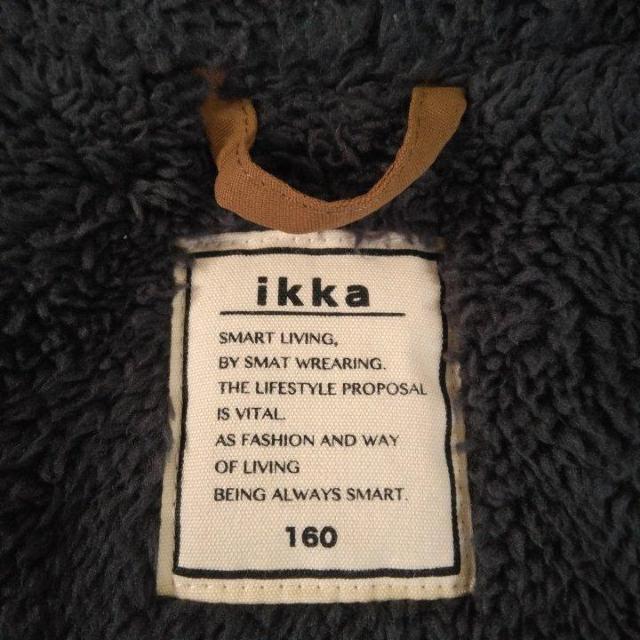 リバーシブルボアジャケット 160 茶系 ikka < ブランド  リバーシブルボアジャケット 160 茶系 ikka < ブランドの