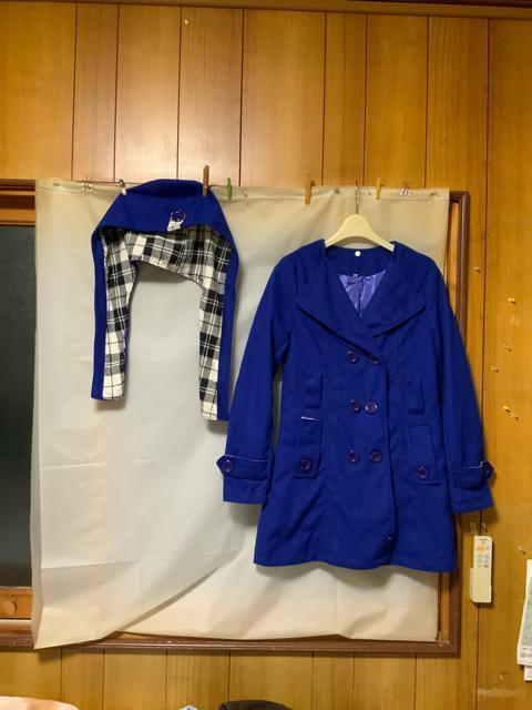 ◆青の薄手のピーコートMサイズ < 女性ファッション  ◆青の薄手のピーコートMサイズ < 女性ファッションの