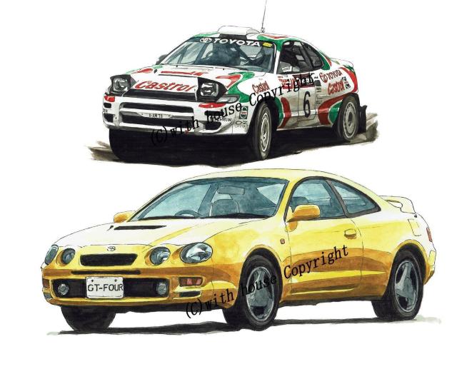 NC-1187セリカGT-Four限定版画サイン額装済作家平右ヱ門 < 自動車/バイク NC-1187セリカGT-Four限定版画サイン額装済作家平右ヱ門 < 自動車/バイク