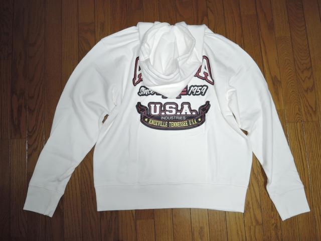 新品 ALPHA INDUSTRIES アルファ インダストリーズ スウェット パーカー L白 背ロゴ プルオーバー HOODIE < ブランド  新品 ALPHA INDUSTRIES アルファ インダストリーズ スウェット パーカー L白 背ロゴ プルオーバー HOODIE < ブランドの