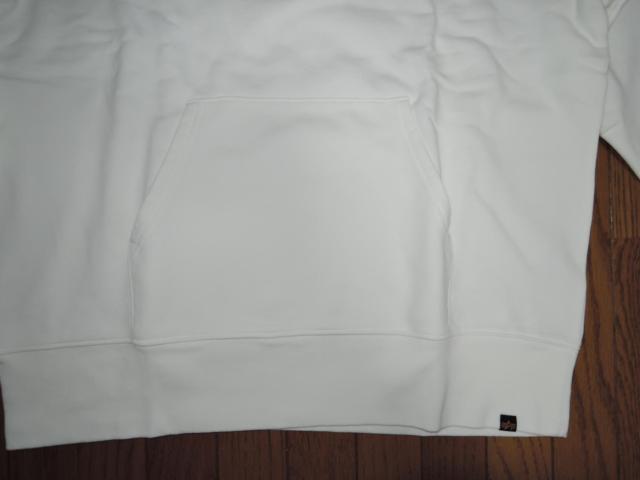 新品 ALPHA INDUSTRIES アルファ インダストリーズ スウェット パーカー L白 背ロゴ プルオーバー HOODIE < ブランド  新品 ALPHA INDUSTRIES アルファ インダストリーズ スウェット パーカー L白 背ロゴ プルオーバー HOODIE < ブランドの