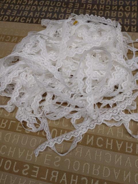 (3A122)約10m・白の細幅ラッセルレース < ペット/手芸/園芸 (3A122)約10m・白の細幅ラッセルレース < ペット/手芸/園芸の