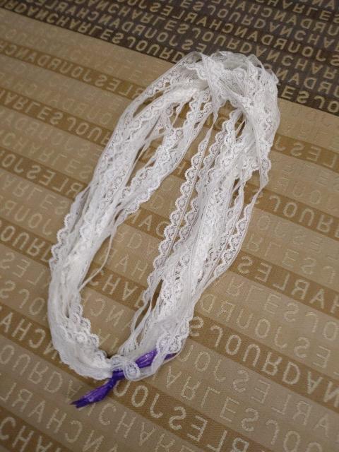 (3A122)約10m・白の細幅ラッセルレース < ペット/手芸/園芸 (3A122)約10m・白の細幅ラッセルレース < ペット/手芸/園芸の