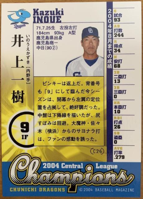 �y���������zBBM 2004 �Z�E���[�O�D���L�O�J�[�h �����h���S���Y �F����� �� ���W���[/�X�|�[�c�� 