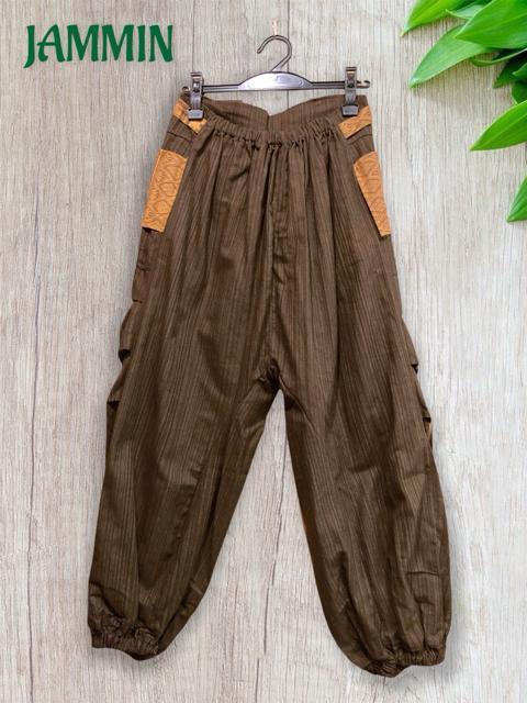 織り柄アジアンサルエルパンツ ブラウン エスニック アジアン ヒッピー < 男性ファッション 織り柄アジアンサルエルパンツ ブラウン エスニック アジアン ヒッピー < 男性ファッションの