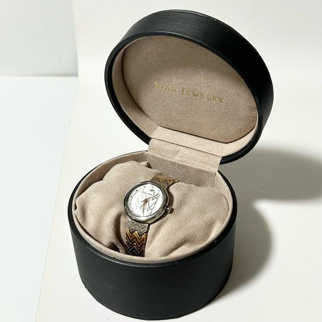 STAR JEWELRY スタージュエリー 限定モデル 1Pダイヤ クォーツ コマ付き 箱付き ホワイト文字盤 レディース 腕時計 < ブランド STAR JEWELRY スタージュエリー 限定モデル 1Pダイヤ クォーツ コマ付き 箱付き ホワイト文字盤 レディース 腕時計 < ブランドの
