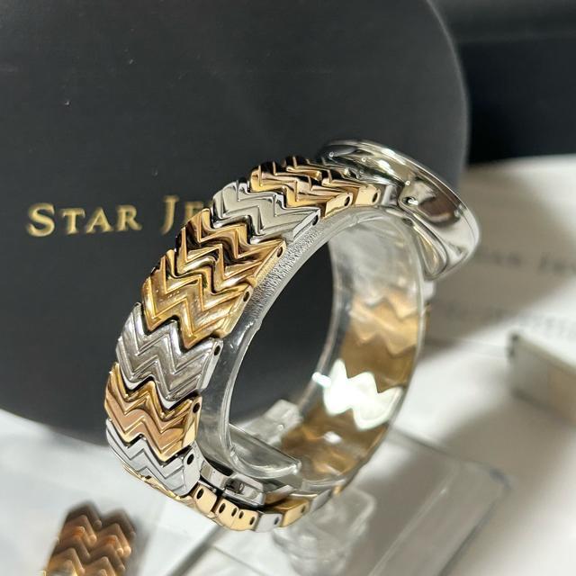 STAR JEWELRY スタージュエリー 限定モデル 1Pダイヤ クォーツ コマ付き 箱付き ホワイト文字盤 レディース 腕時計 < ブランド STAR JEWELRY スタージュエリー 限定モデル 1Pダイヤ クォーツ コマ付き 箱付き ホワイト文字盤 レディース 腕時計 < ブランドの