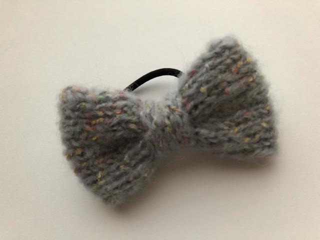 ハンドメイド ヘアゴム ぷっくり リボン モヘア axes好き ブルー < 女性ファッション  ハンドメイド ヘアゴム ぷっくり リボン モヘア axes好き ブルー < 女性ファッションの