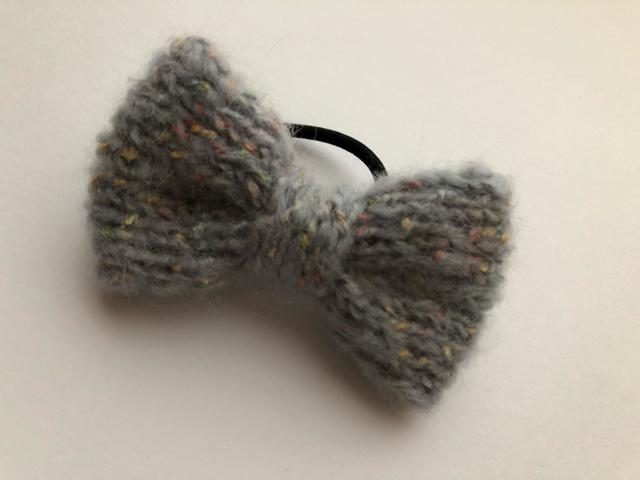 ハンドメイド ヘアゴム ぷっくり リボン モヘア axes好き ブルー < 女性ファッション  ハンドメイド ヘアゴム ぷっくり リボン モヘア axes好き ブルー < 女性ファッションの