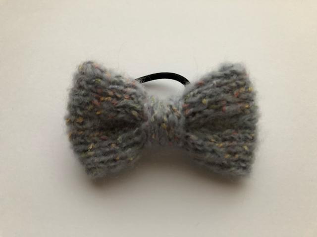 ハンドメイド ヘアゴム ぷっくり リボン モヘア axes好き ブルー < 女性ファッション  ハンドメイド ヘアゴム ぷっくり リボン モヘア axes好き ブルー < 女性ファッションの