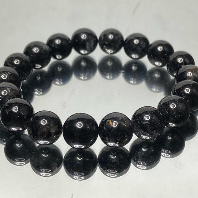 《No.410》ブラジル産 モリオンルチルクォーツ 11.5mm 17.5cm < 女性アクセサリー/時計  《No.410》ブラジル産 モリオンルチルクォーツ 11.5mm 17.5cm < 女性アクセサリー/時計の