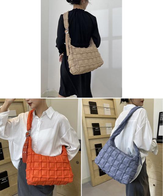 送料無料 新品 キルティングショルダーバッグ大容量軽量鞄 < 女性ファッション  送料無料 新品 キルティングショルダーバッグ大容量軽量鞄 < 女性ファッションの