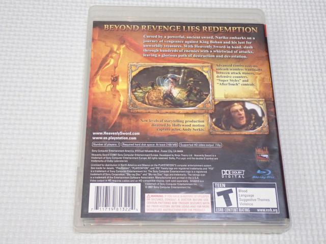 PS3★HEAVENLY SWORD 海外版 北米版 < ゲーム本体/ソフト  PS3★HEAVENLY SWORD 海外版 北米版 < ゲーム本体/ソフトの