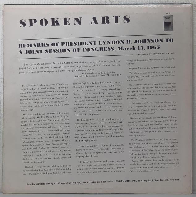 LP リンドン・B・ジョンソン/B. Johnson To A Joint Session Of Congress 070728 < CD/DVD/ビデオ  LP リンドン・B・ジョンソン/B. Johnson To A Joint Session Of Congress 070728 < CD/DVD/ビデオの