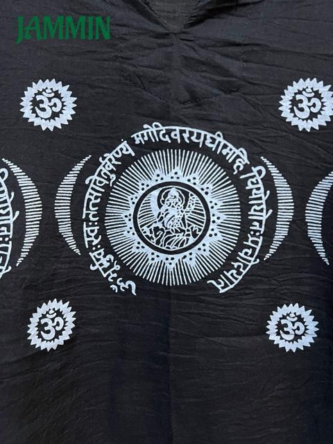 アジアン柄クルタ アジアン 長袖 黒 エスニック ヒッピー < 男性ファッション アジアン柄クルタ アジアン 長袖 黒 エスニック ヒッピー < 男性ファッションの