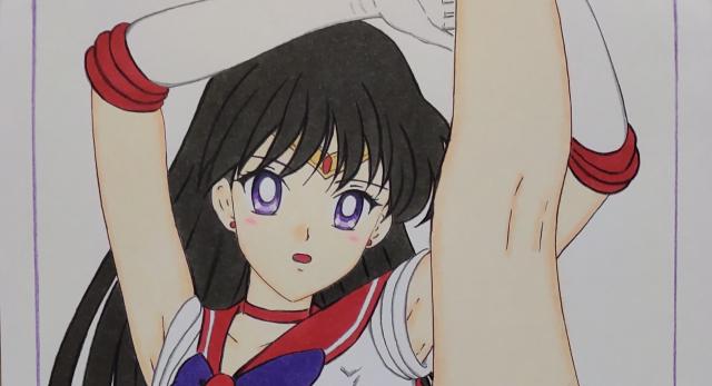 自作イラスト/美少女戦士セーラームーン/セーラーマーズ/火野レイ/I字バランス/ミニスカ/ハイレグ < アニメ/コミック/キャラクター 自作イラスト/美少女戦士セーラームーン/セーラーマーズ/火野レイ/I字バランス/ミニスカ/ハイレグ < アニメ/コミック/キャラクターの