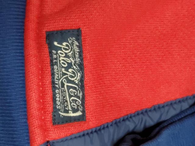 Ralph Lauren パーカー。赤×紺 長袖。 S ブルゾン コットン。綺麗 < ブランド Ralph Lauren パーカー。赤×紺 長袖。 S ブルゾン コットン。綺麗 < ブランドの