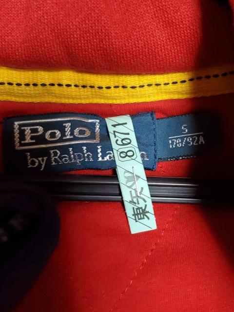 Ralph Lauren パーカー。赤×紺 長袖。 S ブルゾン コットン。綺麗 < ブランド Ralph Lauren パーカー。赤×紺 長袖。 S ブルゾン コットン。綺麗 < ブランドの