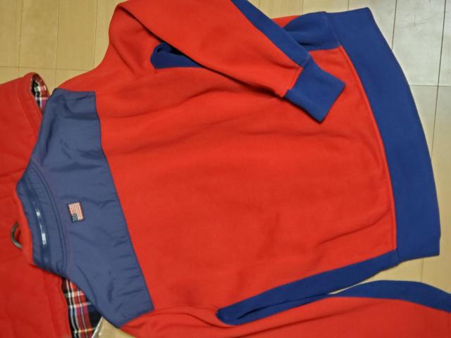 Ralph Lauren パーカー。赤×紺 長袖。 S ブルゾン コットン。綺麗 < ブランド Ralph Lauren パーカー。赤×紺 長袖。 S ブルゾン コットン。綺麗 < ブランドの