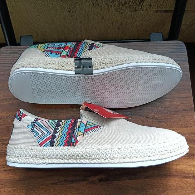 �V�i 24.5cm ���f�B�[�X �X���b�|�� �x�[�W�� �V���[�Y �C �J�W���A�� �� �����t�@�b�V������ 