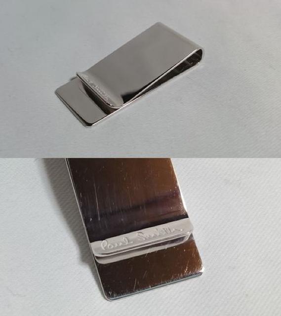正規美 Paul Smithポールスミス くり抜きゴシックロゴ マネークリップ シルバー 財布 メタルペーパーウォレット < ブランド  正規美 Paul Smithポールスミス くり抜きゴシックロゴ マネークリップ シルバー 財布 メタルペーパーウォレット < ブランドの