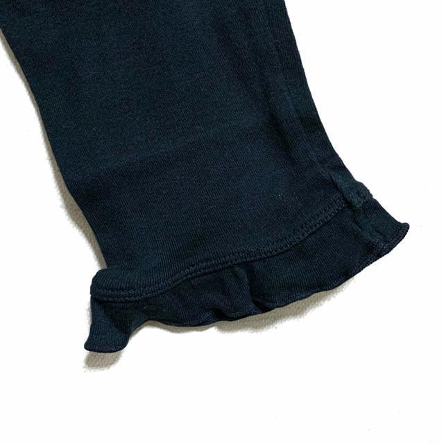 【美品】V首長袖コットン フリルカーディガン/黒/M/綿100% < 女性ファッション  【美品】V首長袖コットン フリルカーディガン/黒/M/綿100% < 女性ファッションの