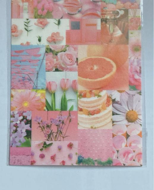 カラーフォト ピンク コラージュ 素材 デコレーション シール マスキングテープ N2m < インテリア/ライフ  カラーフォト ピンク コラージュ 素材 デコレーション シール マスキングテープ N2m < インテリア/ライフの