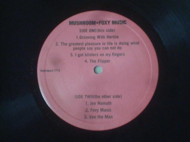 Foxy Music / MUSHROOM@ALP  CD/DVD/rfI 