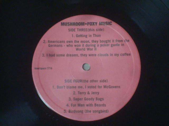 Foxy Music / MUSHROOM@ALP  CD/DVD/rfI 