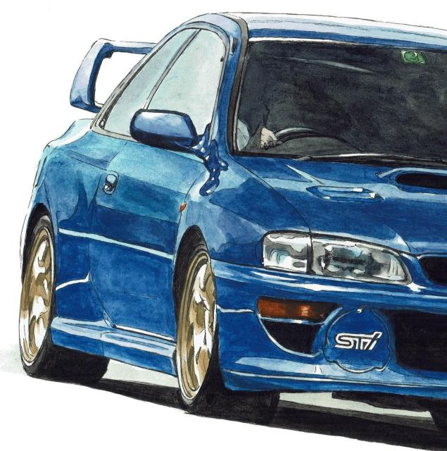 NC-1195スバルWRX STI限定版画サイン額装済作家平右ヱ門 < 自動車/バイク NC-1195スバルWRX STI限定版画サイン額装済作家平右ヱ門 < 自動車/バイク