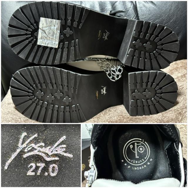 未使用 新品 保管 YOSUKE ヨースケ 厚底 ラバーソール 靴 ブーツ 27cm パンク ロック ヴィジュアル V系 シューズ < 男性ファッション 未使用 新品 保管 YOSUKE ヨースケ 厚底 ラバーソール 靴 ブーツ 27cm パンク ロック ヴィジュアル V系 シューズ < 男性ファッションの