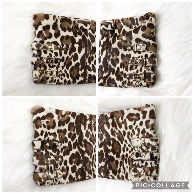 【レア】JIMMY CHOO ジミーチュウ チェーン ショルダーバッグ クラッチバッグ 2way ハラコ レオパード ヒョウ柄 < ブランド 【レア】JIMMY CHOO ジミーチュウ チェーン ショルダーバッグ クラッチバッグ 2way ハラコ レオパード ヒョウ柄 < ブランドの