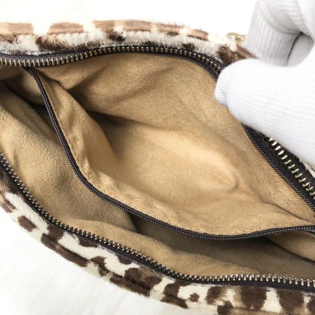 【レア】JIMMY CHOO ジミーチュウ チェーン ショルダーバッグ クラッチバッグ 2way ハラコ レオパード ヒョウ柄 < ブランド 【レア】JIMMY CHOO ジミーチュウ チェーン ショルダーバッグ クラッチバッグ 2way ハラコ レオパード ヒョウ柄 < ブランドの