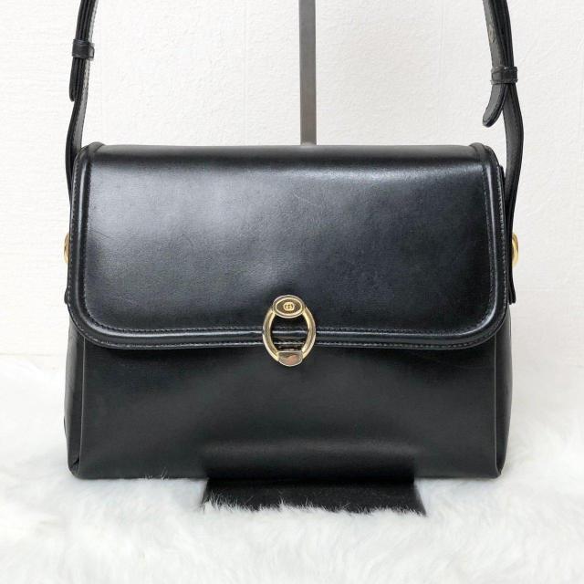 【希少美品】GUCCI グッチ ハンドバッグ セミショルダー ショルダーバッグ フォーマル ヴィンテージ ブラック レザー < ブランド 【希少美品】GUCCI グッチ ハンドバッグ セミショルダー ショルダーバッグ フォーマル ヴィンテージ ブラック レザー < ブランドの