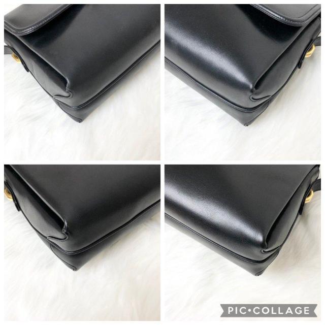 【希少美品】GUCCI グッチ ハンドバッグ セミショルダー ショルダーバッグ フォーマル ヴィンテージ ブラック レザー < ブランド 【希少美品】GUCCI グッチ ハンドバッグ セミショルダー ショルダーバッグ フォーマル ヴィンテージ ブラック レザー < ブランドの