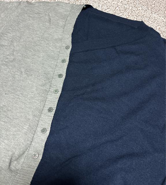 配色 ニット セーター アシメ ネイビーグレー 大きいサイズ < 女性ファッション 配色 ニット セーター アシメ ネイビーグレー 大きいサイズ < 女性ファッションの