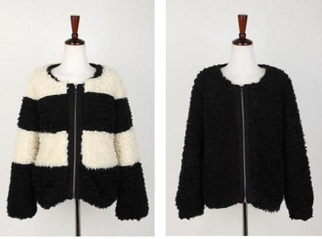 人気★ツートンリーバシブルモヘヤ★ショート★ジャケットBK < 女性ファッション  人気★ツートンリーバシブルモヘヤ★ショート★ジャケットBK < 女性ファッションの