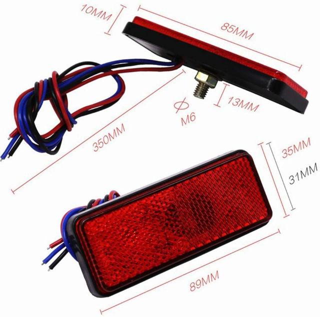 LED リフレクター LED 反射板 汎用 24V 2個セット < 自動車/バイク LED リフレクター LED 反射板 汎用 24V 2個セット < 自動車/バイク