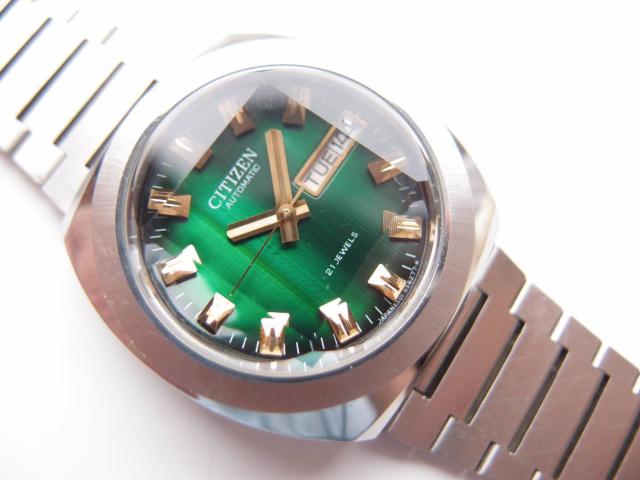CITIZEN カスタムV2 21石 自動巻き5面カットガラス 動作品 !。 < ブランド  CITIZEN カスタムV2 21石 自動巻き5面カットガラス 動作品 !。  < ブランドの