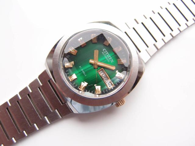 CITIZEN カスタムV2 21石 自動巻き5面カットガラス 動作品 !。 < ブランド  CITIZEN カスタムV2 21石 自動巻き5面カットガラス 動作品 !。 < ブランドの