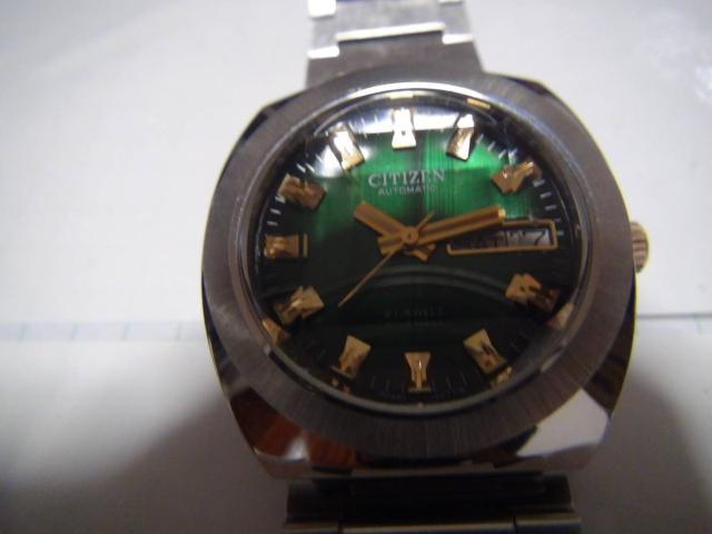 CITIZEN カスタムV2 21石 自動巻き5面カットガラス 動作品 !。 < ブランド  CITIZEN カスタムV2 21石 自動巻き5面カットガラス 動作品 !。 < ブランドの