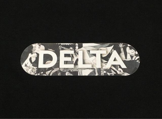 DELTA☆DECK LOGO T-SHIRT GUERNICA BLACK☆ < 男性ファッション  DELTA☆DECK LOGO T-SHIRT GUERNICA BLACK☆ < 男性ファッションの