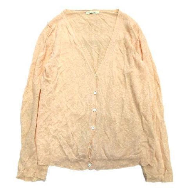 Spick&Span リネン ニット カーディガン カットソー Vネック < 女性ファッション  Spick&Span リネン ニット カーディガン カットソー Vネック  < 女性ファッションの