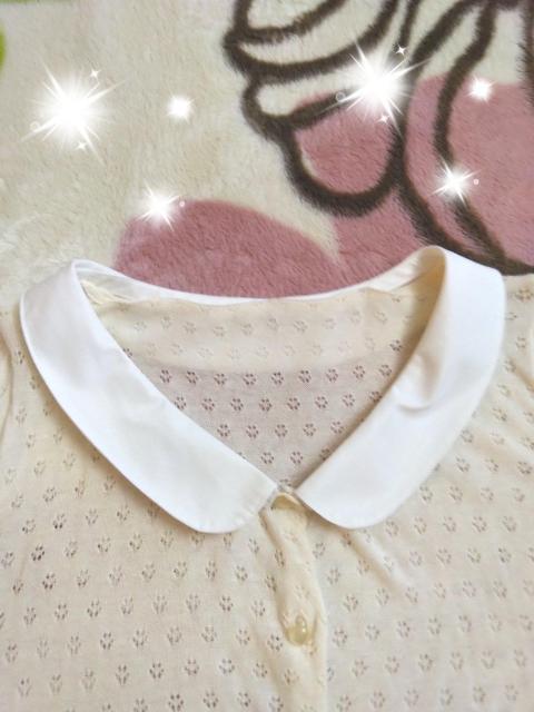 アラマンダ*衿付きパターンメッシュカーディガン < ブランド アラマンダ*衿付きパターンメッシュカーディガン < ブランドの