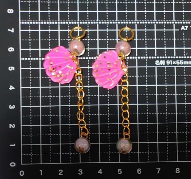ハンドメイド♪使い方色々!ツインアクセサリーチャーム【パーツなし】ピンクシェル☆夏アクセに☆ < 女性ファッション  ハンドメイド♪使い方色々!ツインアクセサリーチャーム【パーツなし】ピンクシェル☆夏アクセに☆ < 女性ファッションの