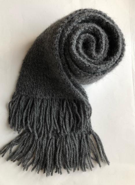 ハンドメイド マフラー ウール100%  グレー 男女兼用 バレンタイン SM2好き < 女性ファッション  ハンドメイド マフラー ウール100%  グレー 男女兼用 バレンタイン SM2好き  < 女性ファッションの