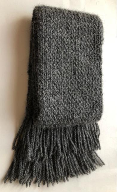ハンドメイド マフラー ウール100%  グレー 男女兼用 バレンタイン SM2好き < 女性ファッション  ハンドメイド マフラー ウール100%  グレー 男女兼用 バレンタイン SM2好き < 女性ファッションの